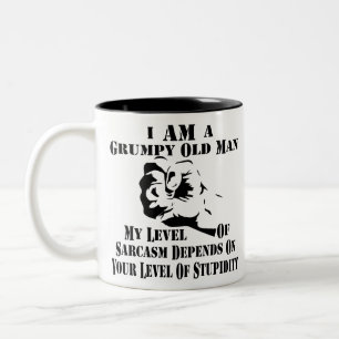 Ich bin ein graueniger alter Mann, von dem mein Sa Zweifarbige Tasse