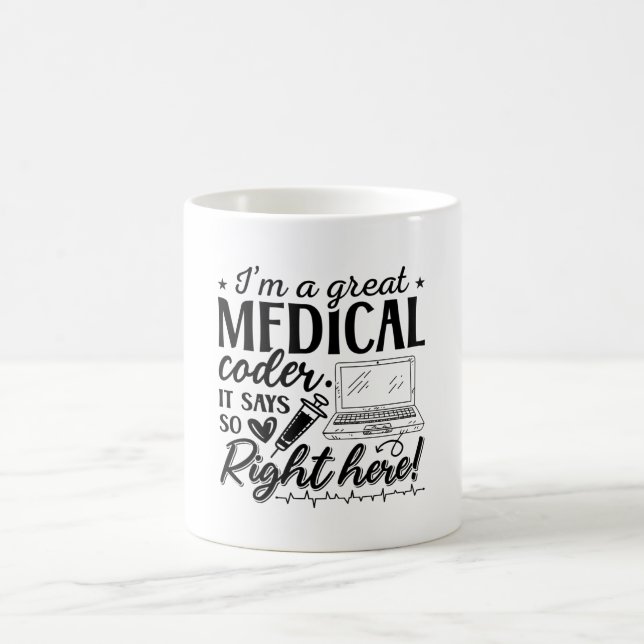 Ich bin ein großartiger ICD-Programmierer für Ärzt Kaffeetasse (Mittel)