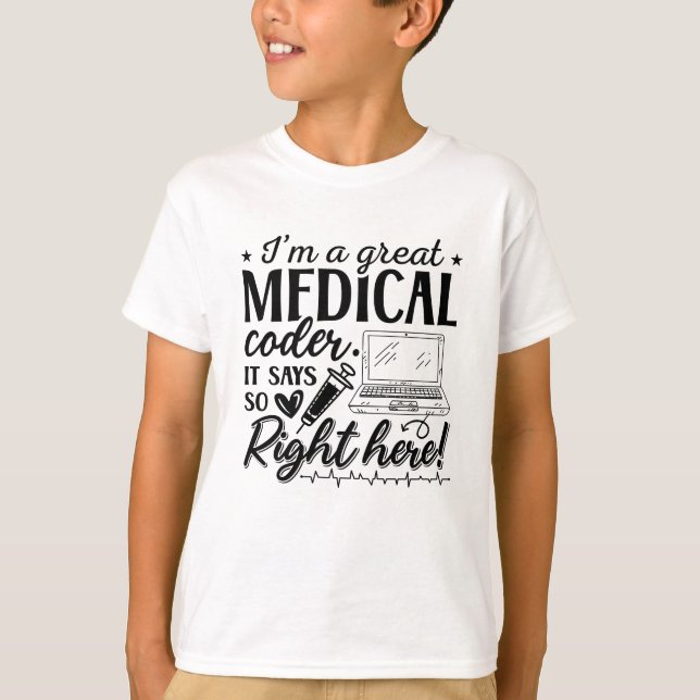 Ich bin ein großartiger ICD-Programmierer für Ärzt T-Shirt (Vorderseite)