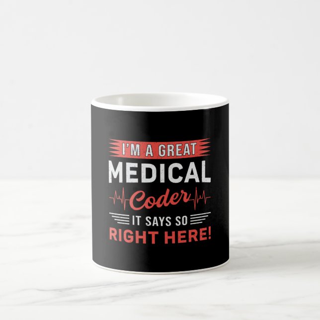Ich bin ein großartiger ICD-Programmierer für medi Kaffeetasse (Mittel)