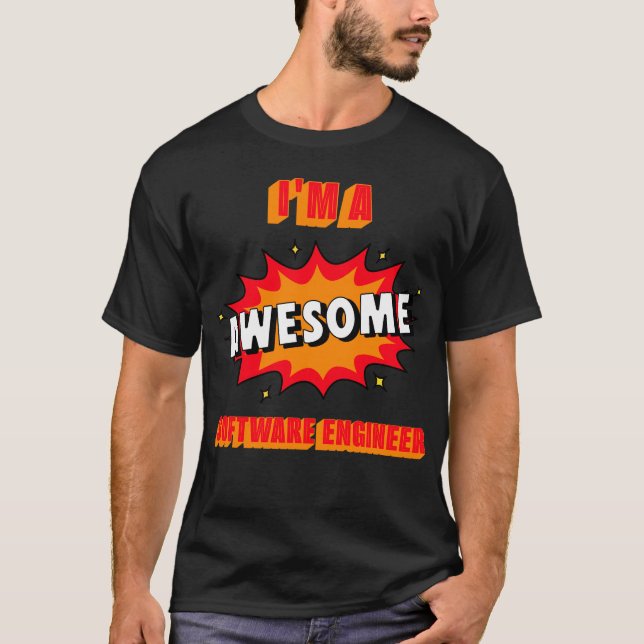 Ich bin ein großartiger Software-Ingenieur T-Shirt (Vorderseite)