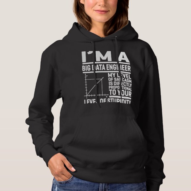 Ich bin ein großer Data Engineer, mein Sarcasm-Lev Hoodie (Vorderseite)