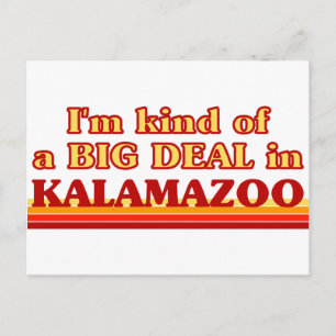Ich bin ein großer Deal in Kalamazoo Postkarte