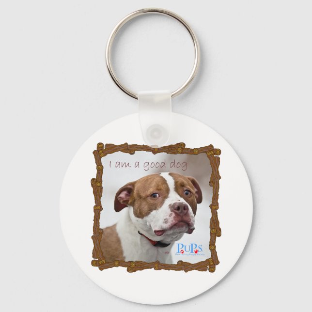Ich bin ein guter Hund Schlüsselanhänger (Vorderseite)