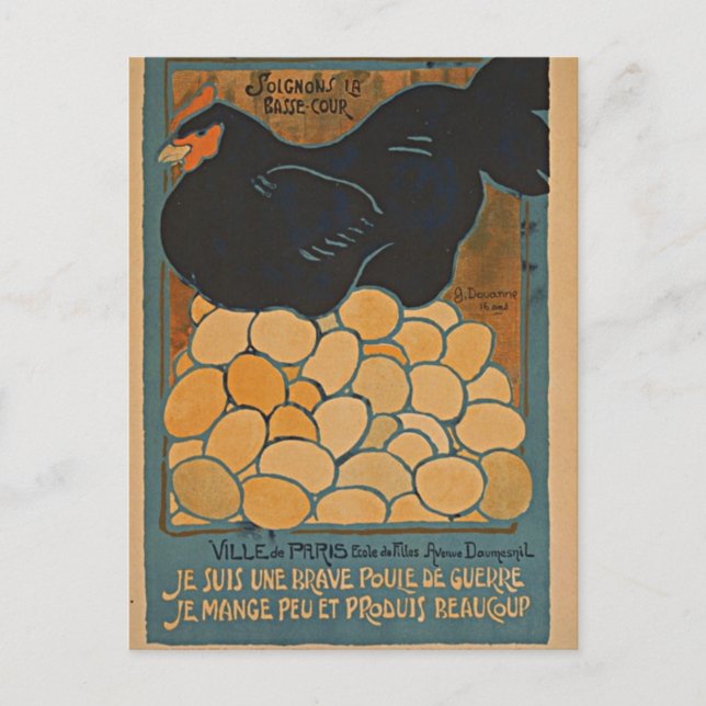 Ich bin ein guter Krieg Postkarte (Vorderseite)