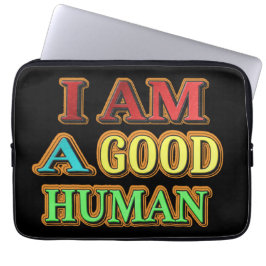 "Ich bin ein guter Mensch" Niedliches Design. Jetz Laptopschutzhülle