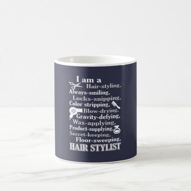 Ich bin ein Haar-Stylist Kaffeetasse (Mittel)