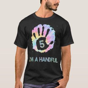 Ich bin ein handlicher 5-jähriger Gefärbte Krawatt T-Shirt