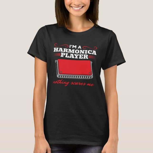 Ich bin ein Harmonica Player Nichts kümmert mich H T-Shirt (Vorderseite)