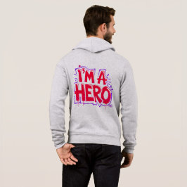 Ich bin ein Held Graffiti Fett Neon Street Art Sta Hoodie