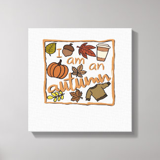 Ich bin ein Herbst-Klassiker-T-Shirt Leinwanddruck
