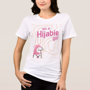 Ich bin ein Hijabie-Mädchen Süßes T-Shirt Besche Tri-Blend Shirt