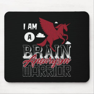 Ich bin ein Hirnaneurysma-Krieger Bewusstseinsunte Mousepad
