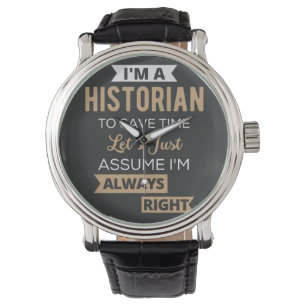 Ich bin ein Historiker, um Zeit Retten. Lass uns e Armbanduhr