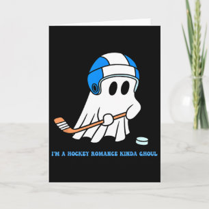 Ich bin ein Hockey-Romantik-Ghoul-Halloween-Liebha Karte