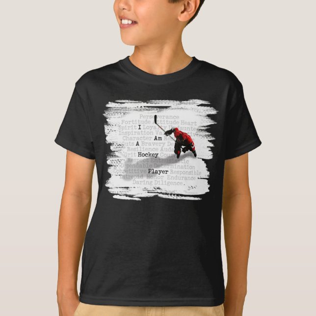 Ich bin ein Hockey-Spieler T-Shirt (Vorderseite)