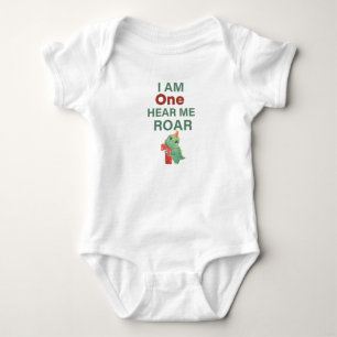 Ich bin ein Hör mich Brüllen Geburtstag Baby T-Rex Strampler
