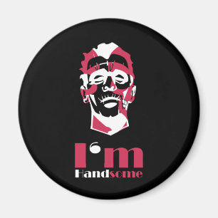 Ich bin ein hübsches abstraktes Gesicht Case-Mate Magnet