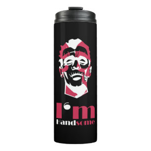 Ich bin ein hübsches abstraktes Gesicht Thermosbecher
