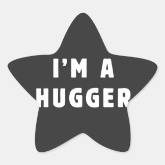 Ich bin ein Hugger Stern-Aufkleber