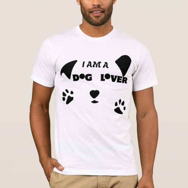 ICH BIN EIN HUNDLOVER. T-Shirt (Vorderseite)