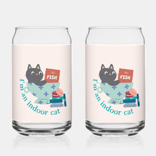 Ich bin ein Indoor-Cat-Funny Dosenglas