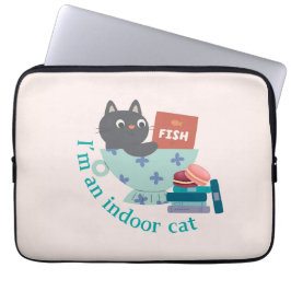 Ich bin ein Indoor-Cat-Funny Laptopschutzhülle