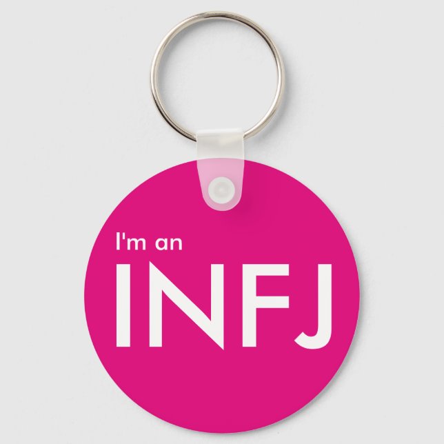 Ich bin ein INFJ - Persönlichkeitstyp Pink Schlüss Schlüsselanhänger (Vorderseite)