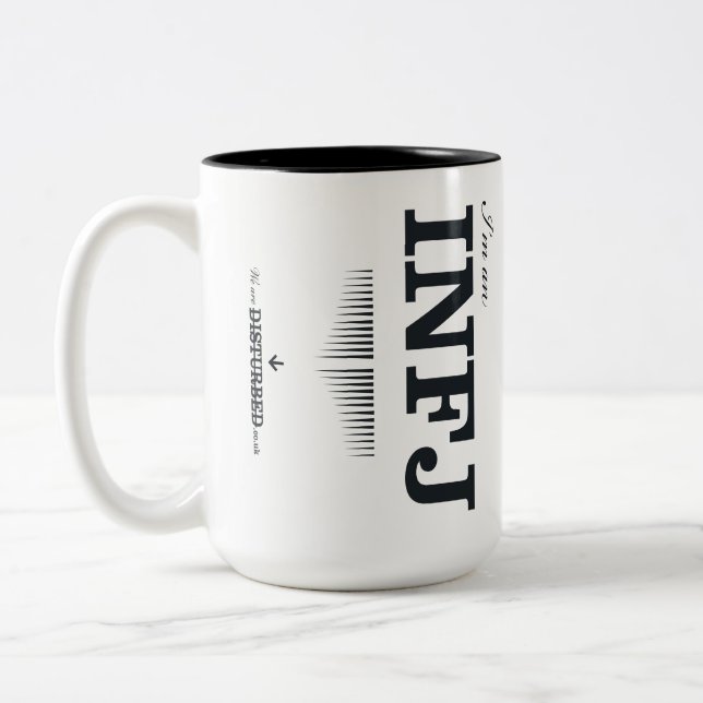 Ich bin ein INFJ Zweifarbige Tasse (Links)