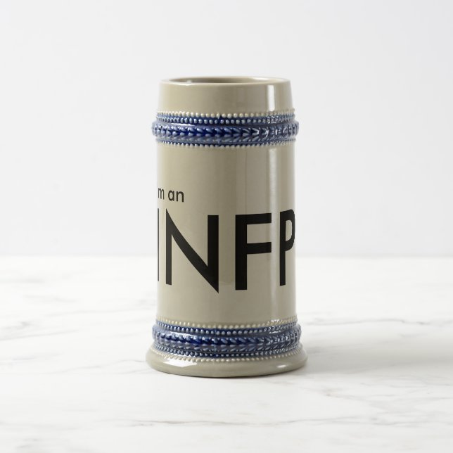 Ich bin ein INFP - Persönlichkeitstyp Bierglas (Mittel)