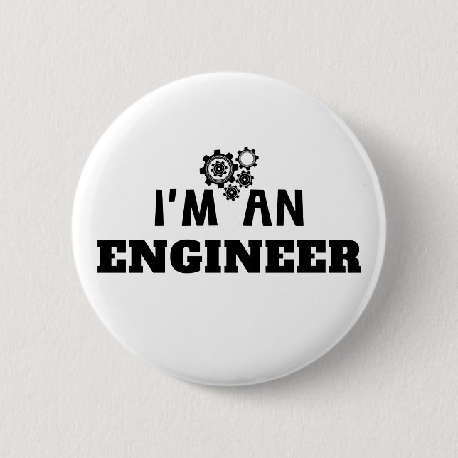 ICH BIN EIN INGENIEUR -  BUTTON (Vorderseite)