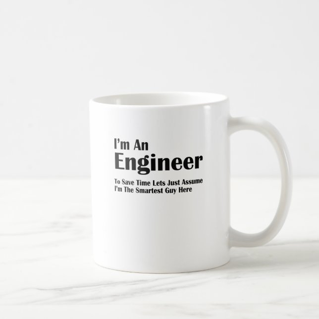 ich bin ein Ingenieur Tasse (Rechts)