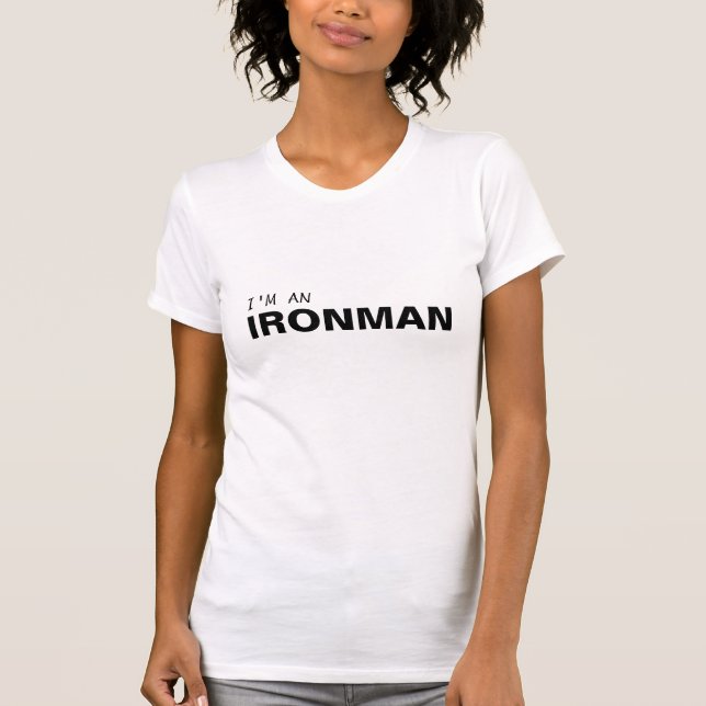 Ich bin EIN IRONMAN/THYROID KREBS-ÜBERLEBENDER T-Shirt (Vorderseite)