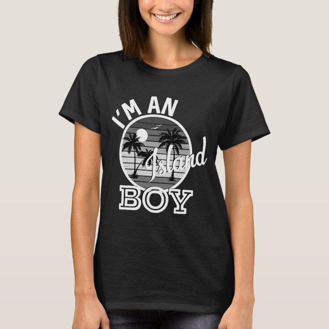 Ich bin ein Island Boy Rap Song Texte T-Shirt (Vorderseite)