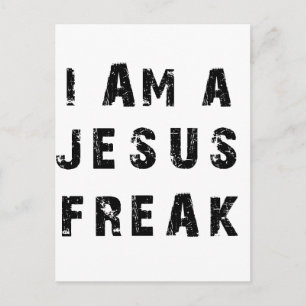 Ich bin ein Jesus Freak Postkarte