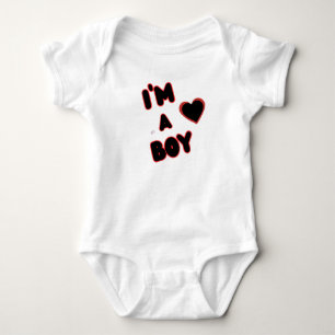 Ich bin ein Junge Baby-Bodysuit – Cute & Bequem Baby Strampler