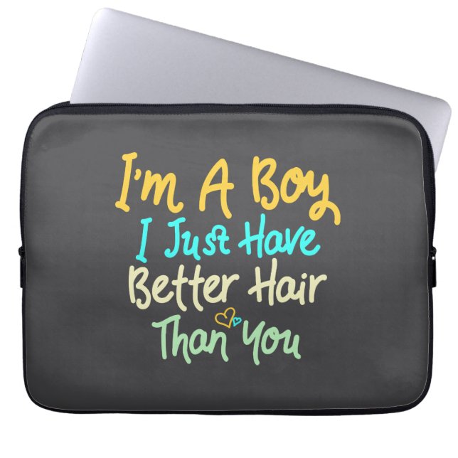 Ich bin ein Junge, den ich einfach besser habe als Laptopschutzhülle (Vorderseite)