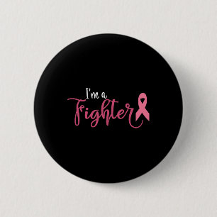 Ich bin ein Kämpfer Brustkrebsbewusstsein  Button