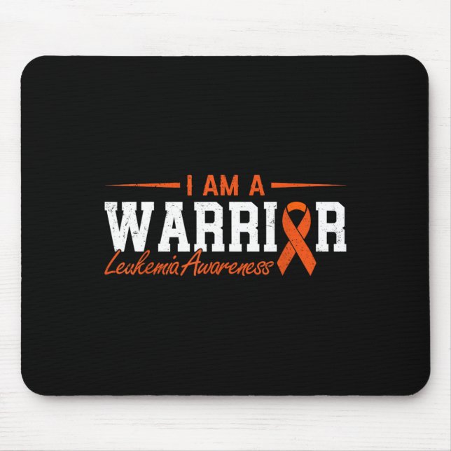Ich bin ein Kämpfer Leukämie-Bewusstsein Kämpfer Ü Mousepad (Vorne)