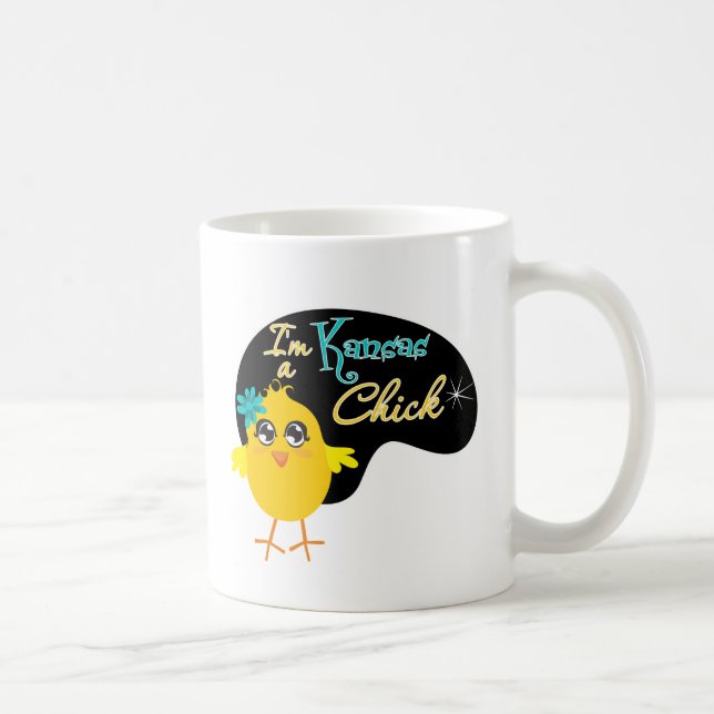 Ich bin ein Kansas-Küken Tasse (Rechts)