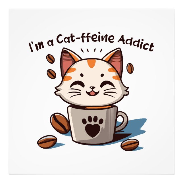 Ich bin ein Katzen-Liebling Fotodruck (Vorne)