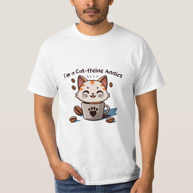 Ich bin ein Katzen-Liebling T-Shirt (Vorderseite)