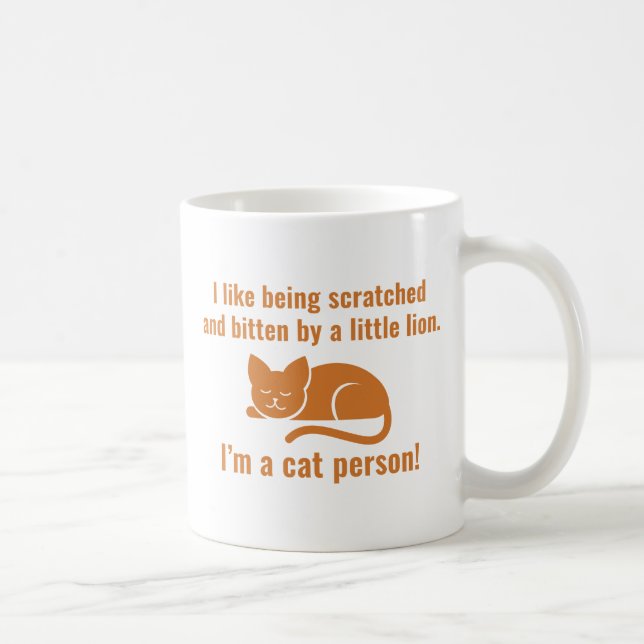 Ich bin ein Katzenmensch Kaffeetasse (Rechts)