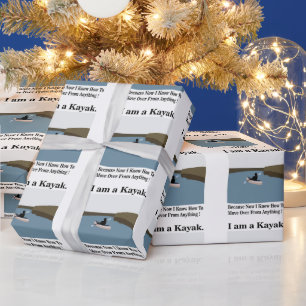 Ich bin ein Kayak-Kajakfahren Geschenkpapier