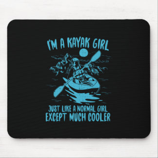 Ich bin ein Kayak-Mädchen Mousepad