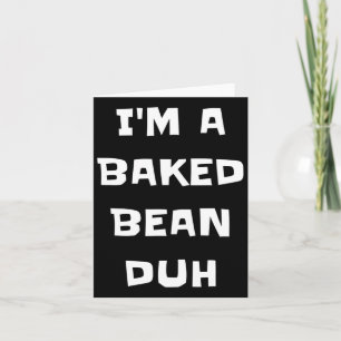 Ich bin ein Ked Bean Duh Fun Lazy Easy Halloween K Karte
