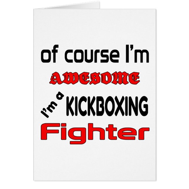 Ich bin ein Kickboxing Kämpfer (Vorne)