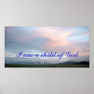 Ich bin ein Kind des Gottplakats Poster