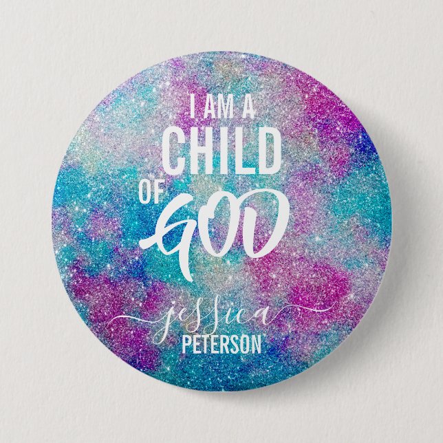 "ICH BIN EIN KIND GOTTES" Button-Button Button (Vorderseite)
