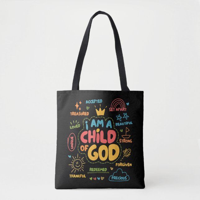 Ich bin ein Kind Gottes Christlicher Retro Jesus F (Vorderseite)